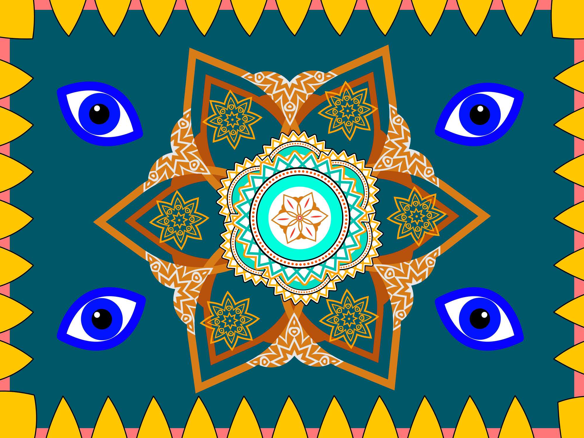 The blaring gaze Painting