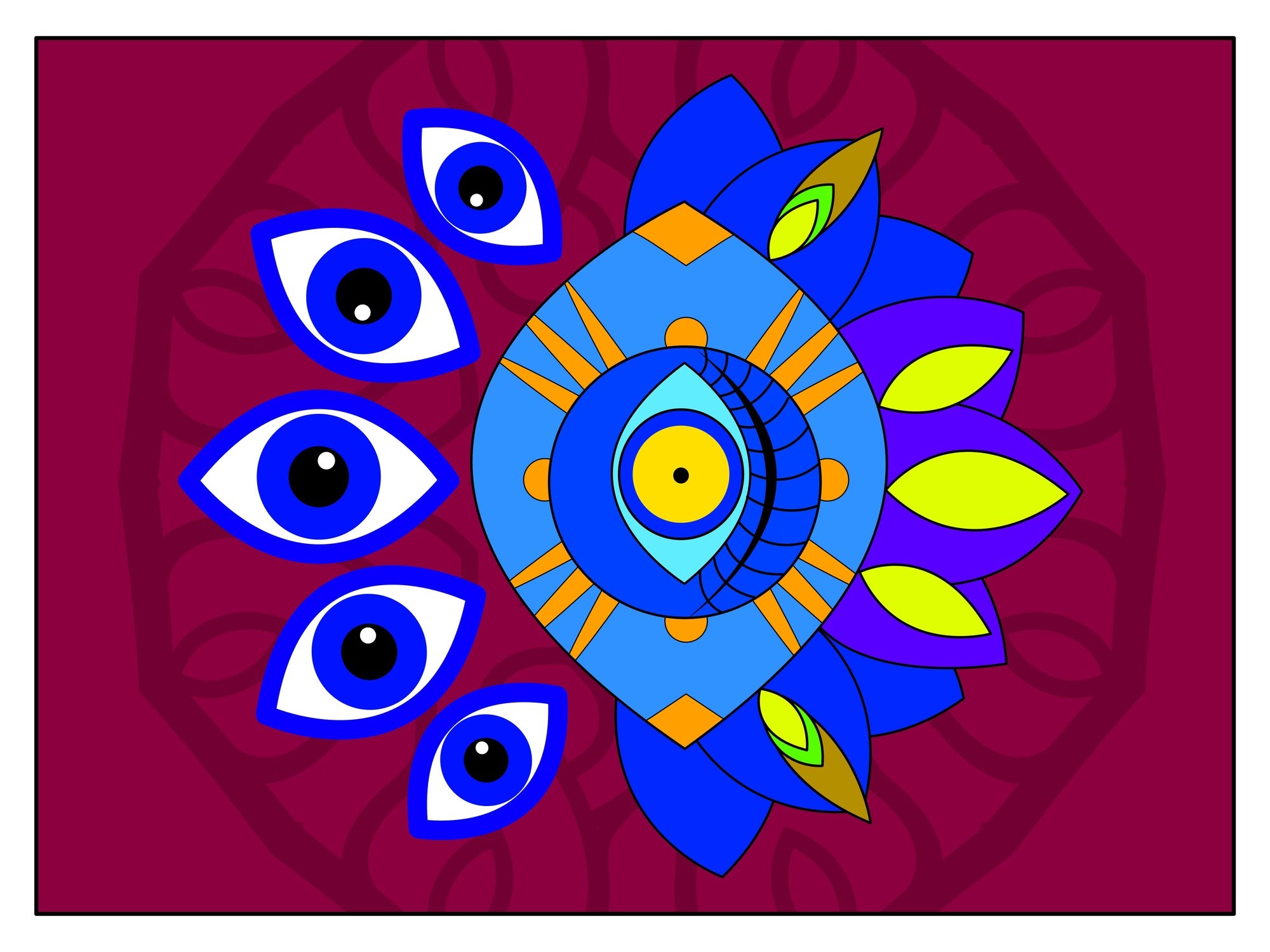 Akshi–वर्णन Painting