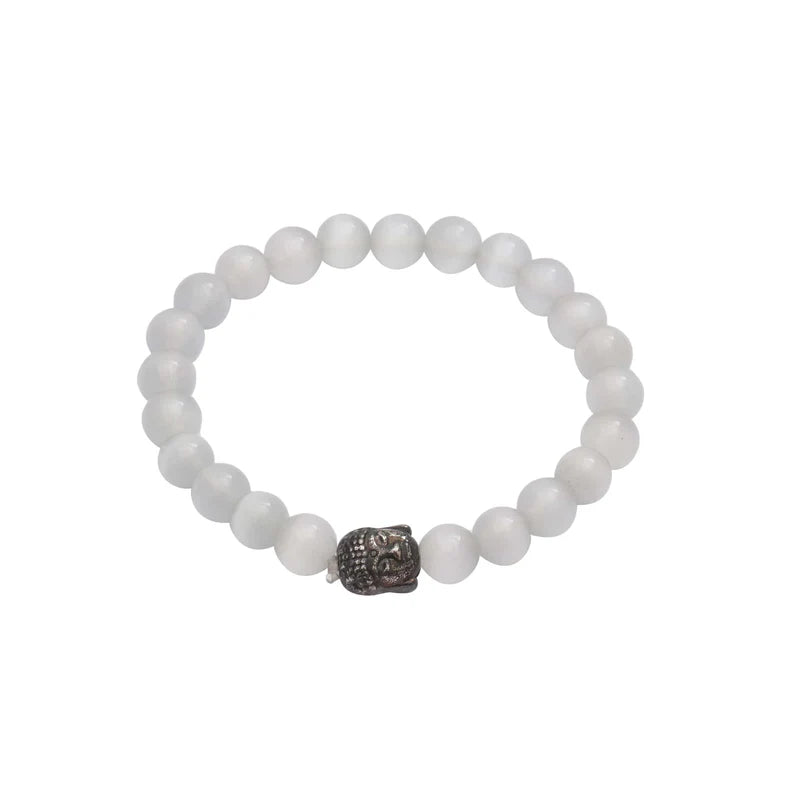 Get relief from depression and mental illnesses - Try this White Quartz Bracelet